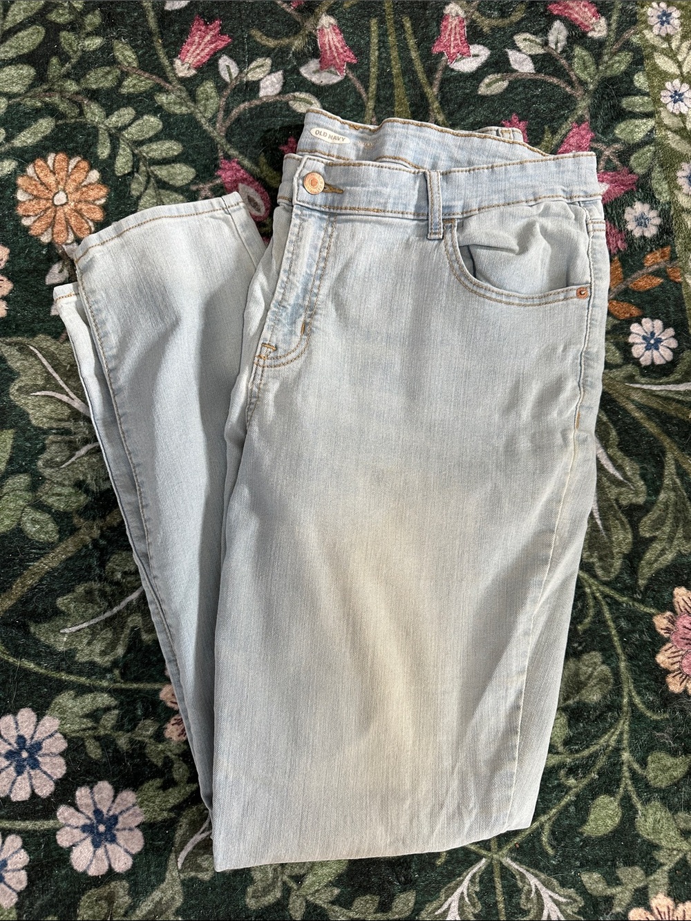 Old Navy Light Blue Super Skinny Jeans - Mid Rise Size 16 Long